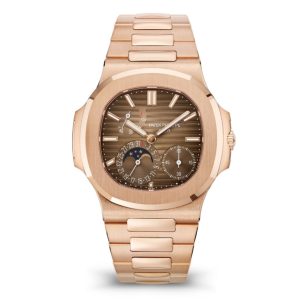 Patek Philippe Nautilus Moon Phase Rose Gold Watch 5712/1R-001 5712/1R