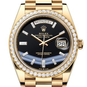 Day-Date 40 Onyx Dial Yellow Gold President Men's Watch 228348RBR 228348