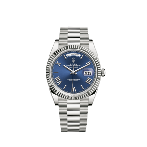 Day-Date White Gold Blue 40mm