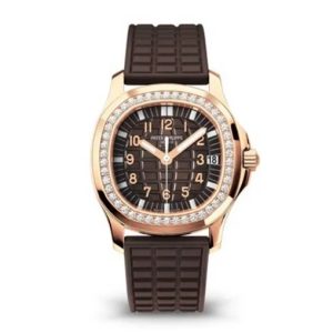Patek Philippe Aquanaut Luce Automatic Diamond Brown Dial Ladies Watch 5068R-001