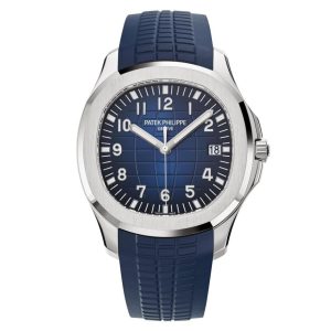 Patek Philippe Aquanaut Blue Dial 18K White Gold Men's Watch 5168G-001