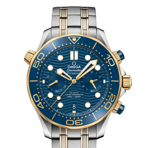 Seamaster Diver 300m CHRONOGRAPH yellow gold Blue 44mm